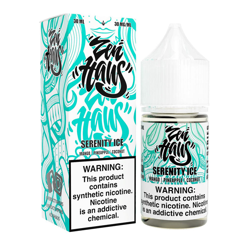 Serenity ICE by ZEN HAUS SALTS E-Liquid 30ml with packaging