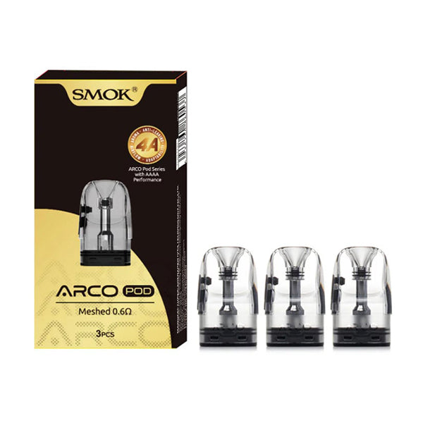 SMOK ARCO Replacement Pods 0.6ohm with packaging