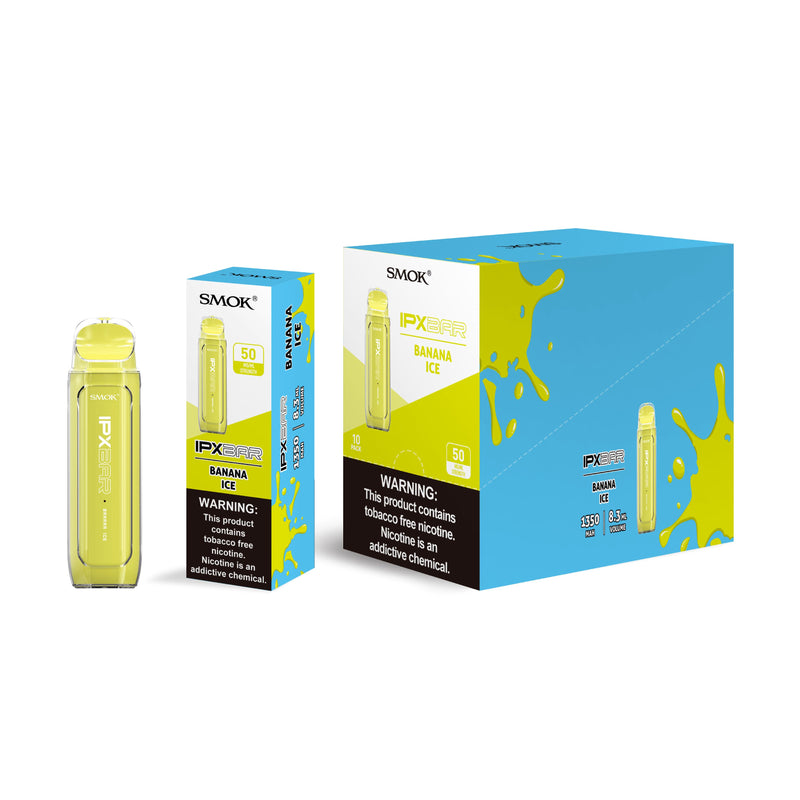 SMOK IPX BAR Disposable 4000 Puffs | 8.3mL - Banana Ice with packaging