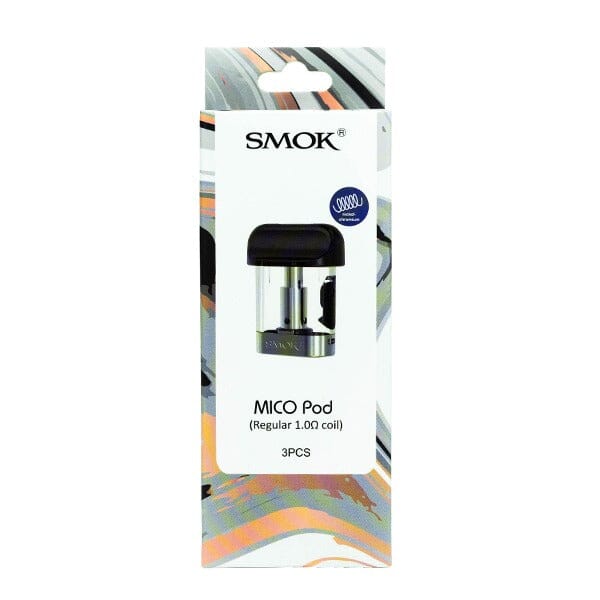 SMOK MICO Replacement Pod Cartridges (Pack of 3) regular 1.0ohm packaging