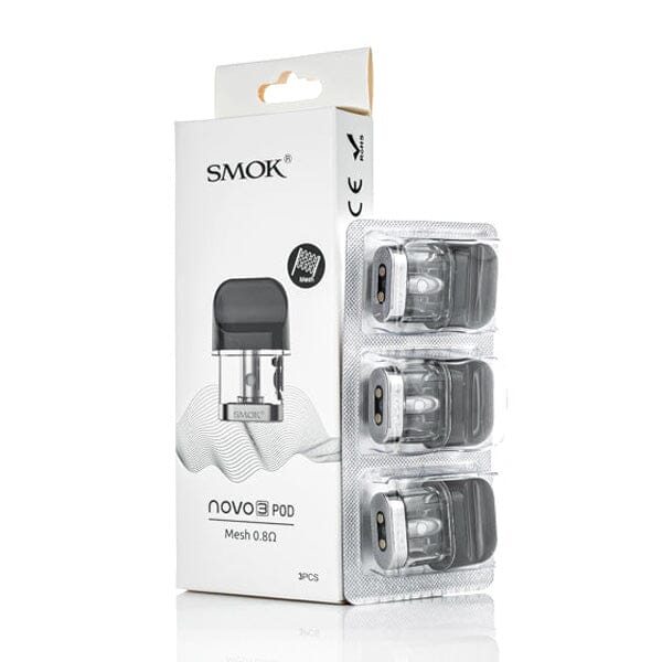 SMOK Novo 3 Pods (3-Pack) Mesh 0.8ohm with packaging