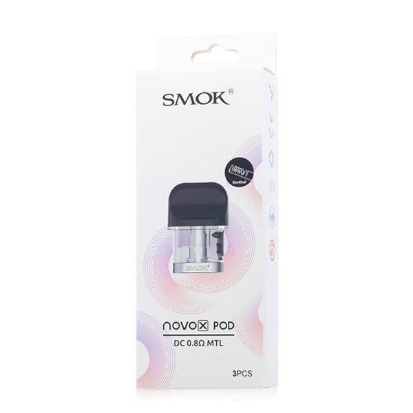 SMOK Novo X Replacement Pods (3-Pack) DC 0.8ohm packaging only
