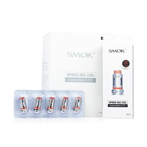 SMOK RGC Conical Mesh Coils | 5-Pack - 0.17ohm with packaging