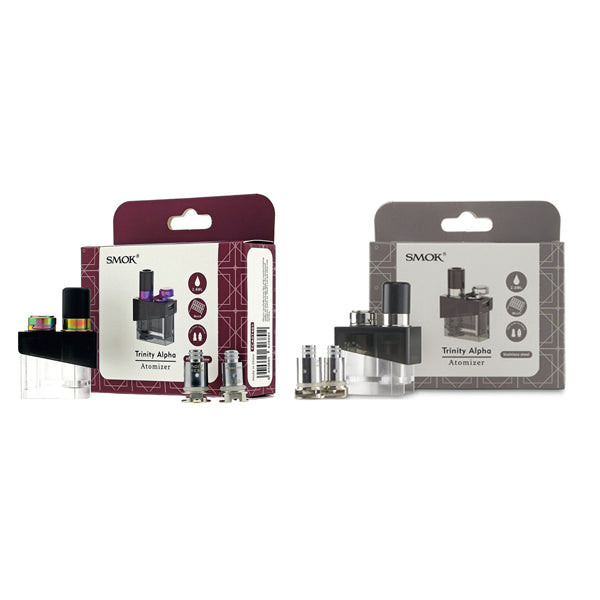 SMOK Trinity Alpha Pod Coils + Cartridge group photo