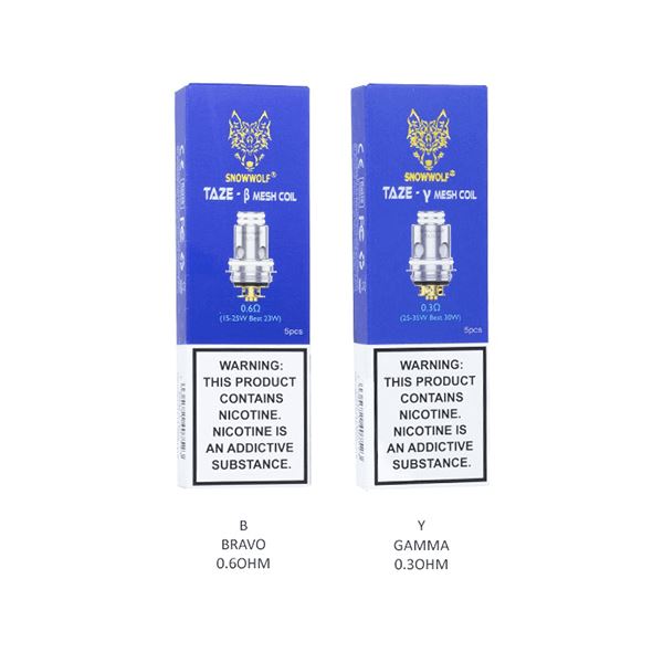 SnowWolf Taze Coils (5-Pack) Group Photo