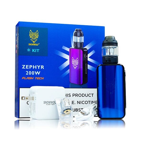 SnowWolf Zephyr Kit 200w Blue with packaging