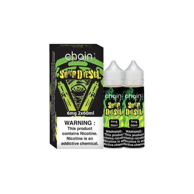 Sour Diesel by Chain Vapez 120mL with Packaging