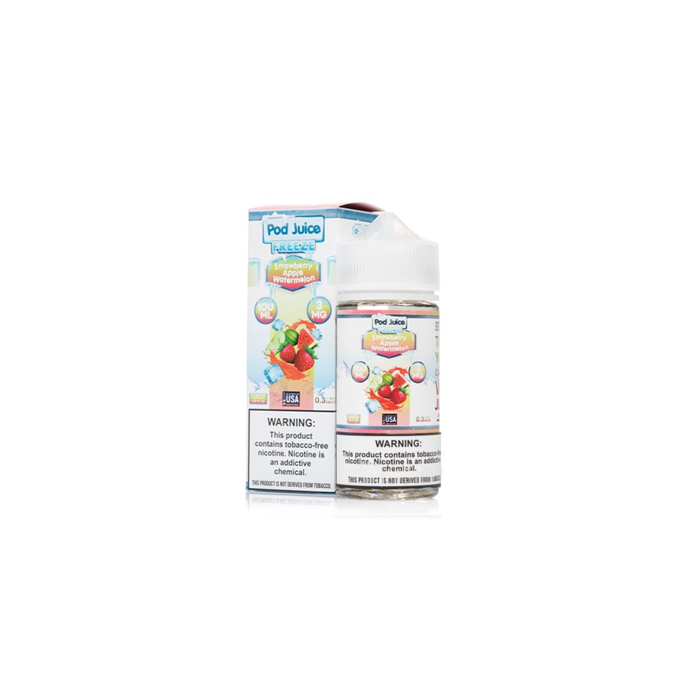 Strawberry Apple Watermelon Freeze by Pod Juice TFN Series 100mL with Packaging