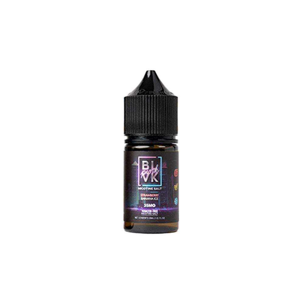 Strawberry Banana Ice (Iced Berry Banana) by BLVK Pink Salt Series 30ml bottle