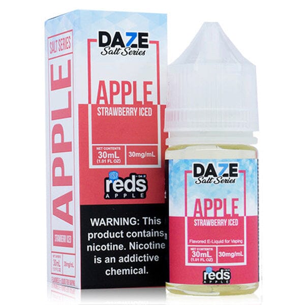 Strawberry Iced by Reds TFN Salt E- Liquid with packaging