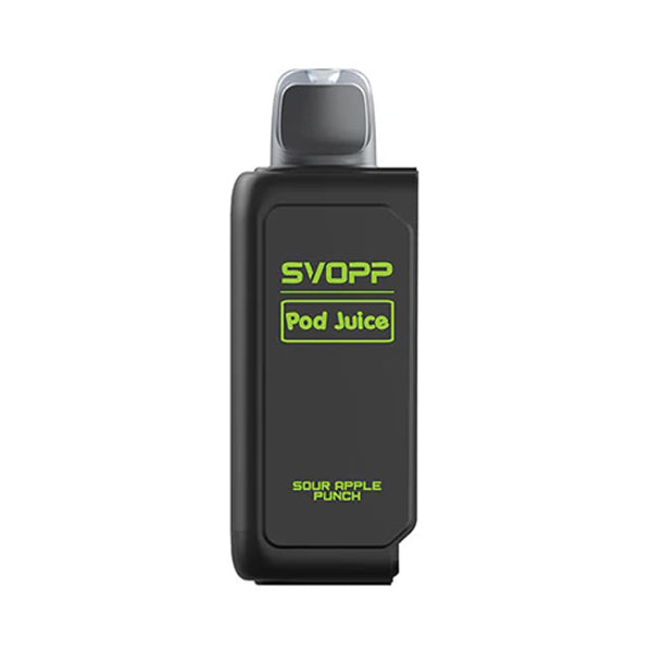 Pod Juice Pods 30000 Puff Disposable E-Cig by SVOPP 50mg 13mL sour apple punch