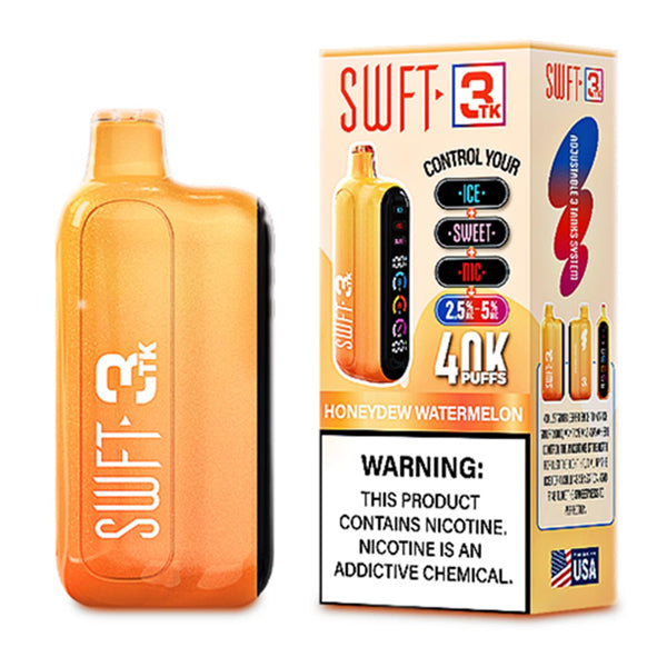 SWFT 3TK Nic + Sweet + Ice Control Disposable with packaging honeydew watermelon