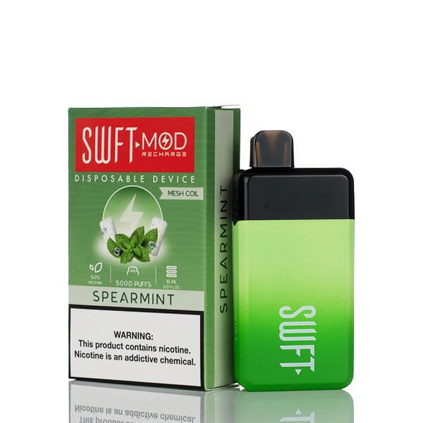 SWFT Mod Disposable | 5000 Puffs | 15mL spearmint with packaging
