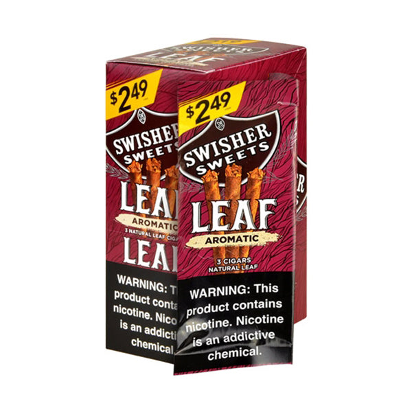 Swisher Sweets Leaf aromatic with packaging