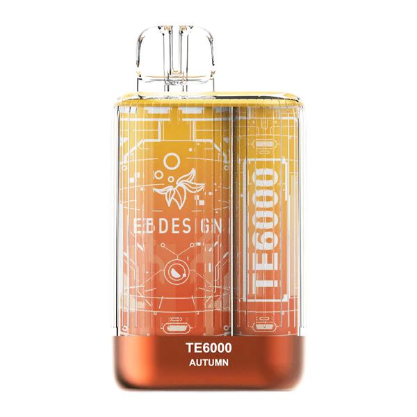 TE6000 (Non Branded EBDESIGN) Disposable | 6000 Puffs | 10.3mL | 4% Autumn
