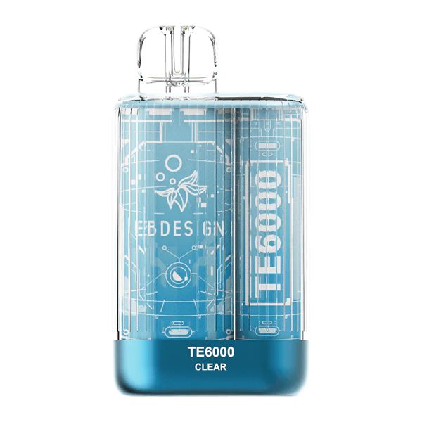 TE6000 (Non Branded EBDESIGN) Disposable | 6000 Puffs | 10.3mL | 4% Clear