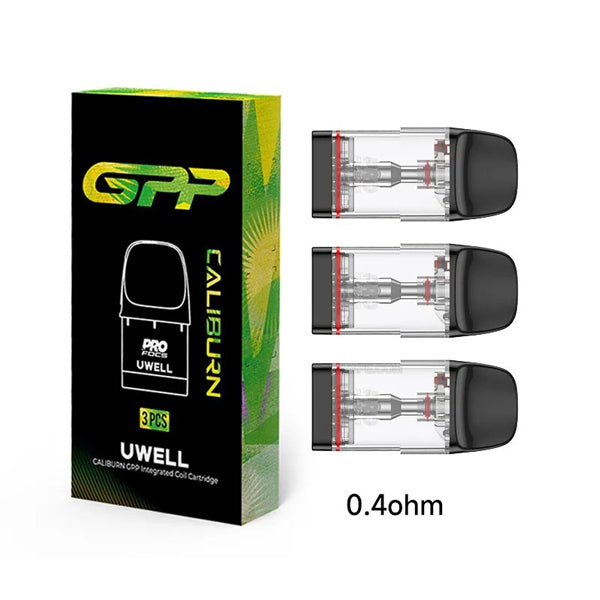 Uwell Caliburn GPP Replacement Pod 0.4ohm with packaging
