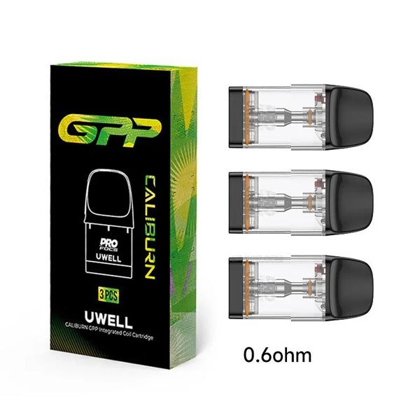 Uwell Caliburn GPP Replacement Pod 0.6ohm with packaging
