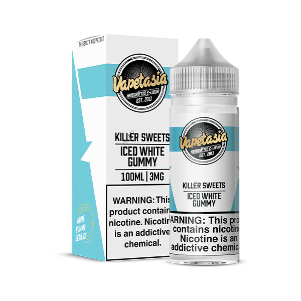 Killer Sweets Iced White Gummy Vapetasia 100mL with packaging