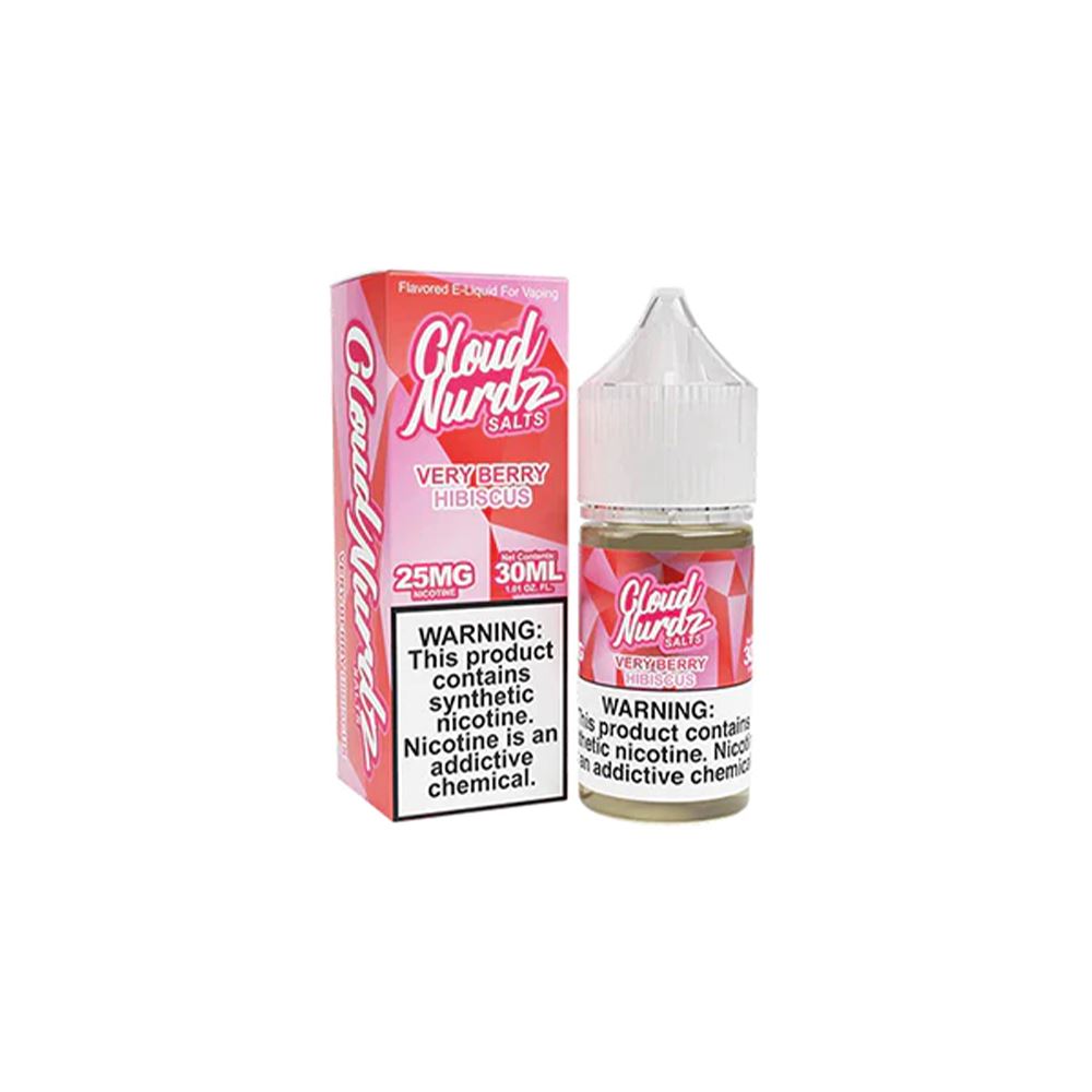 Very Berry Hibiscus by Cloud Nurdz TFN Salt 30ml with packaging