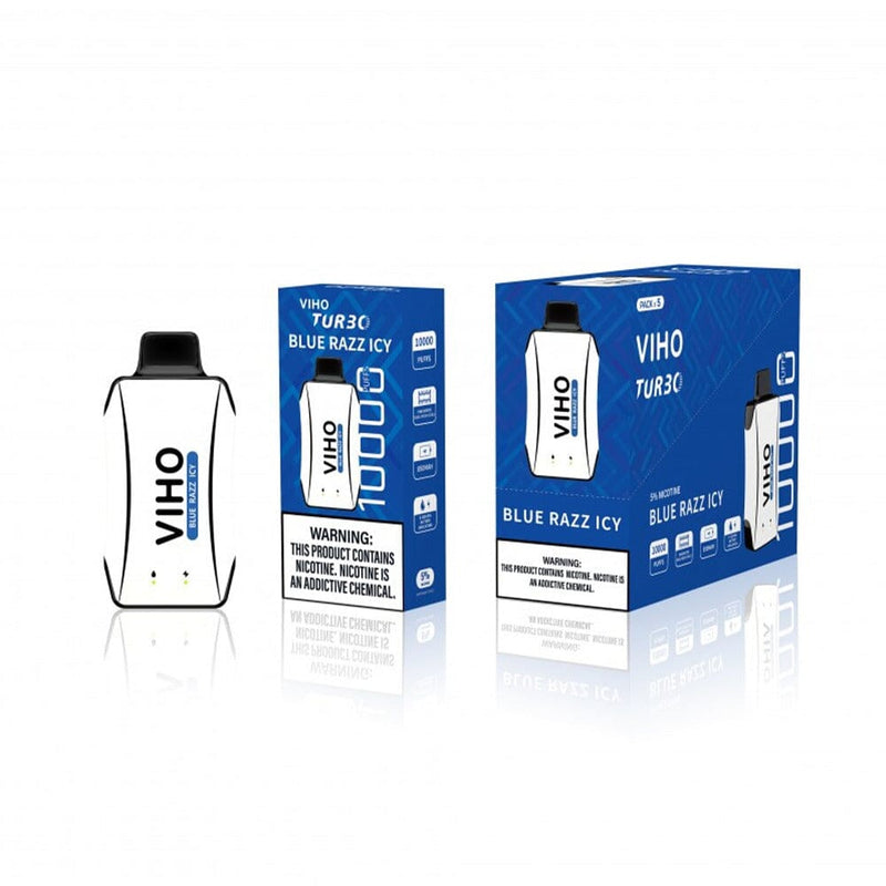 Viho Turbo Disposable - blue razz icy with packaging