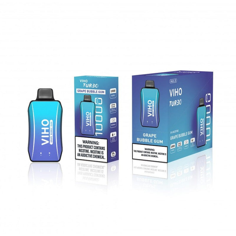 Viho Turbo Disposable - grape bubblegum with packaging