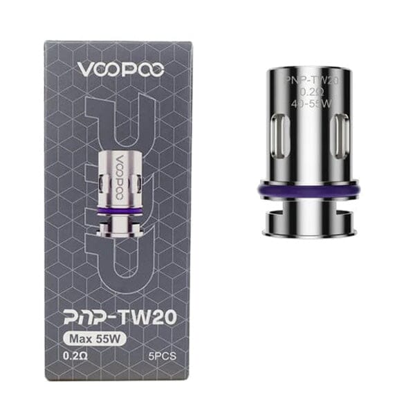 VooPoo PnP Coils (5-Pack) PnP-TW20 0.2ohm with packaging