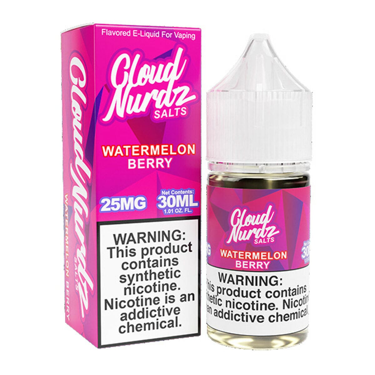 Watermelon Berry by Cloud Nurdz TFN Salts 30ml with packaging