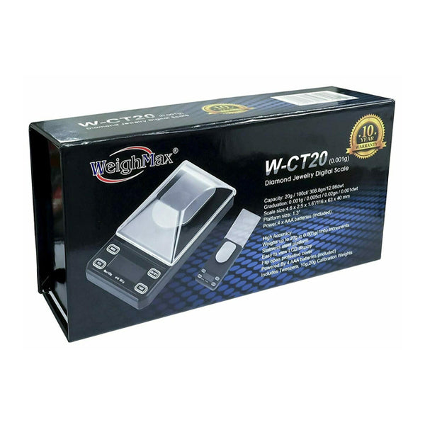 WeighMax (Scale) Diamond Jewelry Digital Scale W-CT20 packaging
