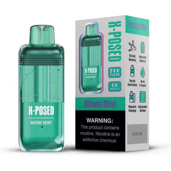 X-Posed 35K Disposable miami mint with packaging