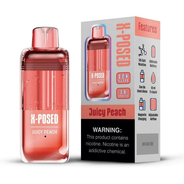 X-Posed 35K Disposable juicy peach with packaging