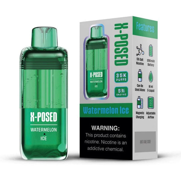 X-Posed 35K Disposable watermelon ice with packaging