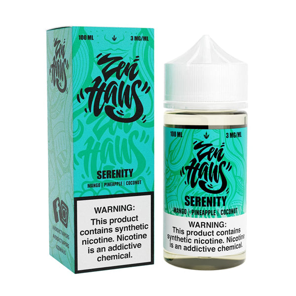 Serenity Zen Haus 100mL with packaging