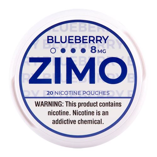 Zimo Nicotine Pouches (20ct Can)(5-Can Pack) Bluberry 8mg