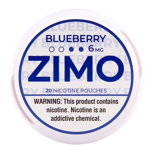 Zimo Nicotine Pouches (20ct Can)(5-Can Pack) Bluberry 6mg