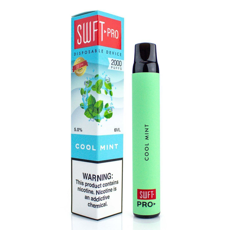 SWFT Pro Disposable Vape Device - 2000 Puffs cool mint with packaging