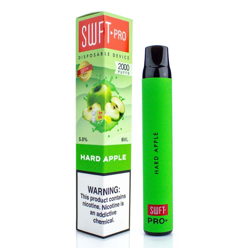 SWFT Pro Disposable Vape Device - 2000 Puffs hard apple with packaging