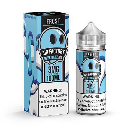 Blue Razz Ice by Air Factory E-Liquid 100ml with packaging