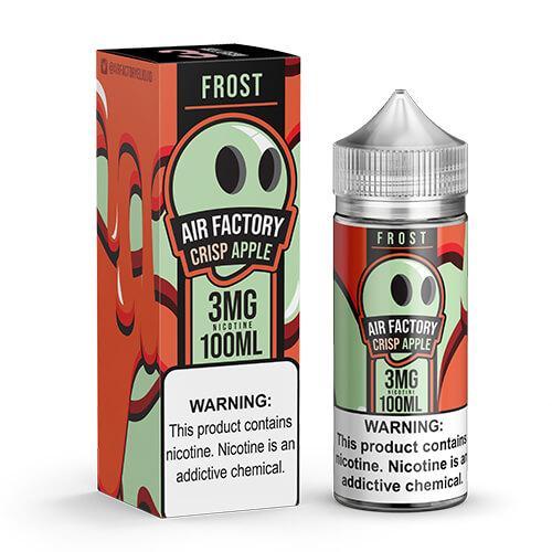 Crisp Apple by Air Factory E-Liquid 100ml with packaging
