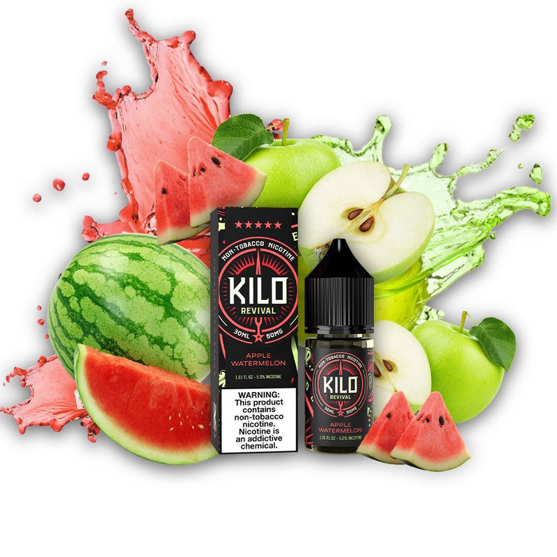 Apple Watermelon by Kilo Revival Synthetic Salt 30ml with background