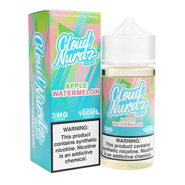 Apple Watermelon Iced by Cloud Nurdz TFN 100ml with packaging