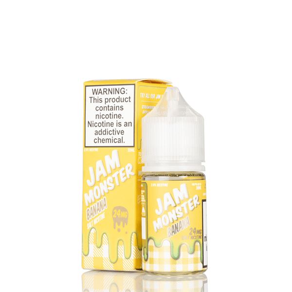 Banana By Jam Monster Salts E-Liquid with packaging