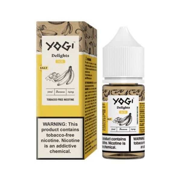 Banana Ice by Yogi Delights Tobacco-Free Nicotine Salt 30ml with packaging