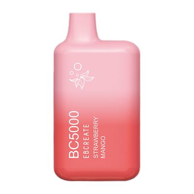 BC5000 (Non Branded EBDESIGN / Branded EBCREATE) Disposable | 5000 Puffs | 9.5mL | 0% strawberry mango