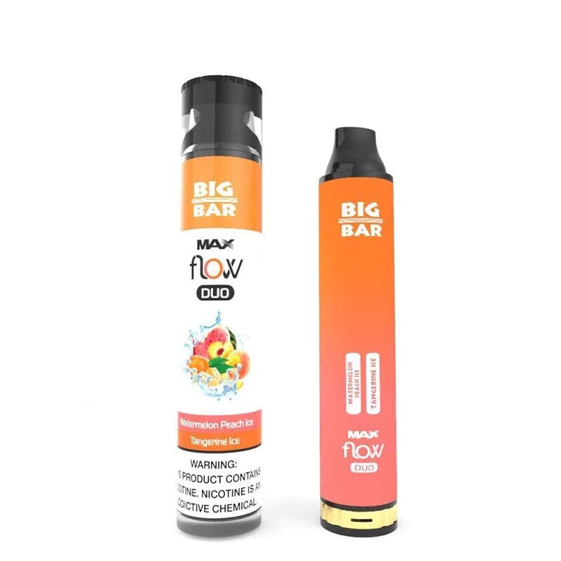 Big Bar MAX FLOW DUO Disposable | 4000 Puffs | 12mL tangerine ice with packaging