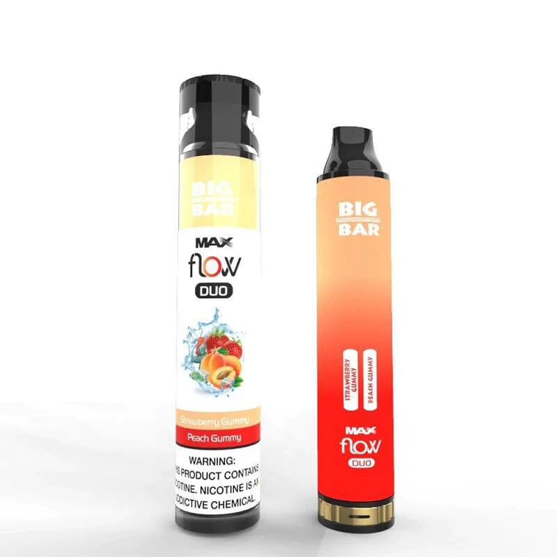 Big Bar MAX FLOW DUO Disposable | 4000 Puffs | 12mL peach gummy with packaging