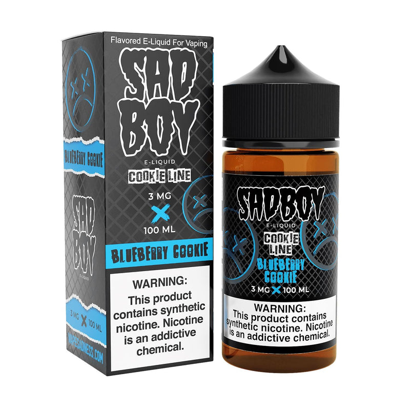 Blueberry Cookie by Sadboy E-Liquid 100ml with packaging