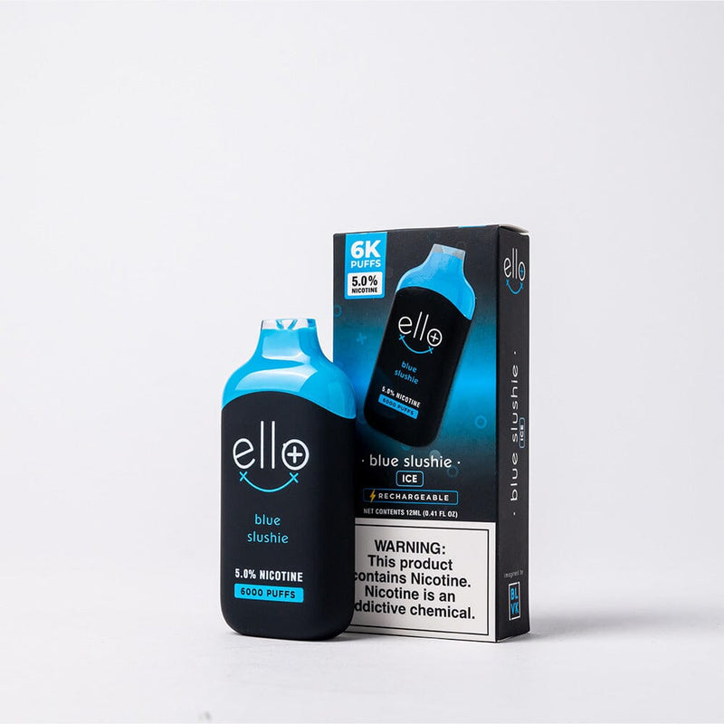 BLVK Disposable – Ello Plus 6000 Puffs (12mL) 50mg Blue Slushie Ice