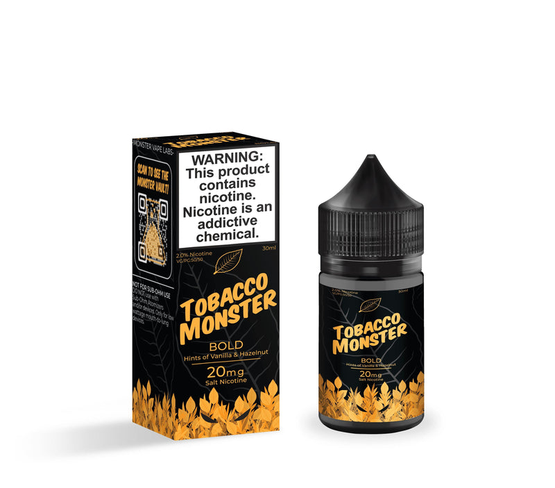 Bold by Tobacco Monster Salt E-Liquid with packaging