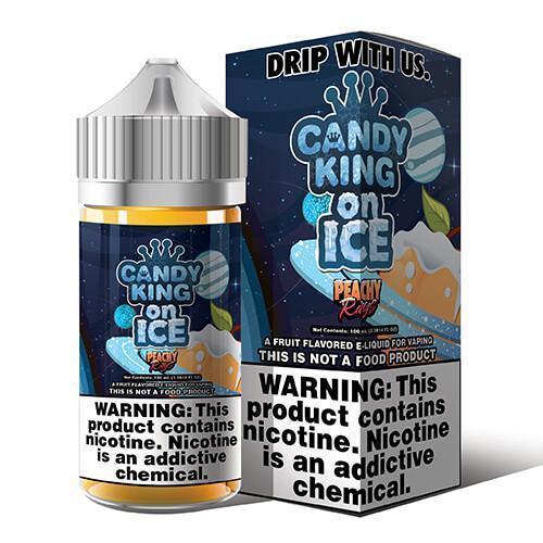 Peachy Rings by Candy King On ICE 100ml with packaging